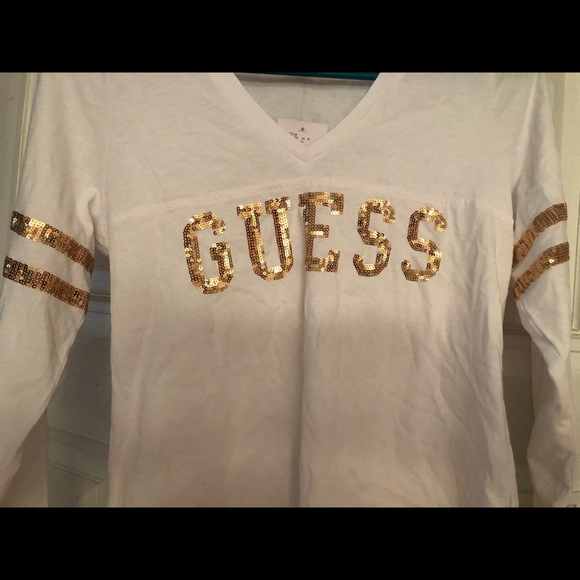 GUESS KYRIE VARSITY-STRIPE LOGO TOP - Picture 4 of 5